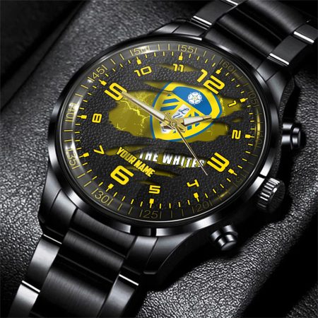 Leeds United EPL Personalized 3D Men Hand Watch Gift For Fans For Father