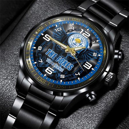 Leicester City EPL Personalized 3D Men Hand Watch Gift For Fans
