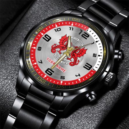Leyton OrientEFL Personalized Black Stainless Steel Hand Watch For Fan