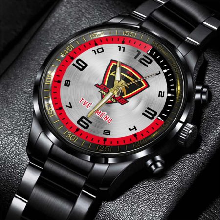 LHK Jestrábi Prostejov ELH Personalized Black Stainless Steel Hand Watch For Fan