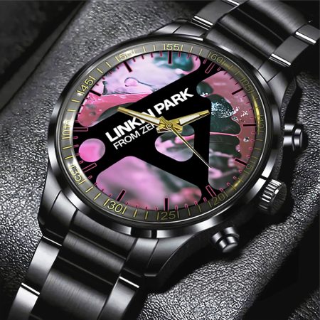 Linkin Park Music Black Stainless Steel Watch Gift For Fan