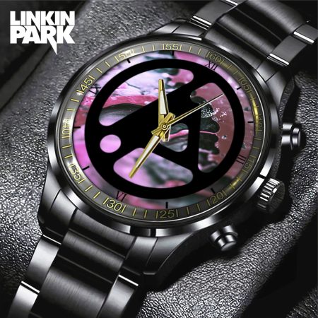 Linkin Park Music Black Stainless Steel Watch Gift For Fan