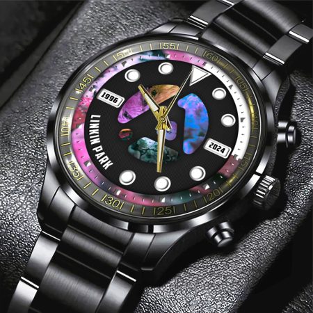 Linkin Park Music Black Stainless Steel Watch Gift For Fan