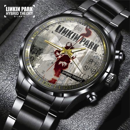 Linkin Park Music Black Stainless Steel Watch Gift For Fan
