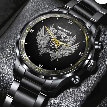 Linkin Park Music Black Stainless Steel Watch Gift For Fan