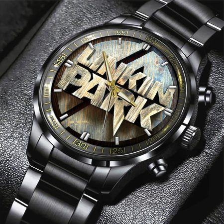 Linkin Park Music Black Stainless Steel Watch Gift For Fan