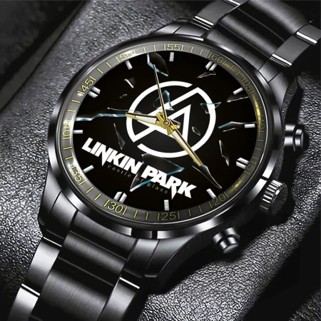 Linkin Park Music Black Stainless Steel Watch Gift For Fan
