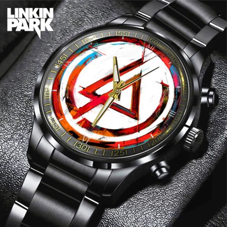Linkin Park Music Black Stainless Steel Watch Gift For Fan