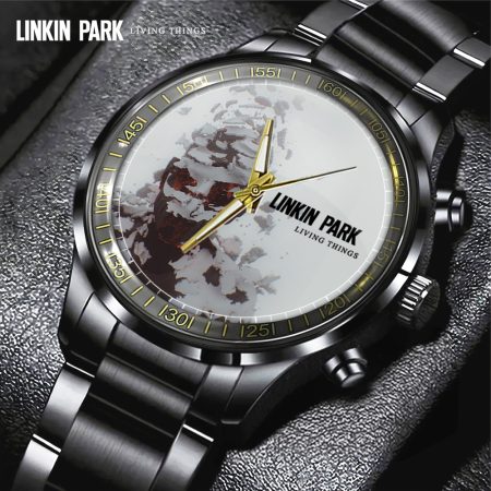 Linkin Park Music Black Stainless Steel Watch Gift For Fan
