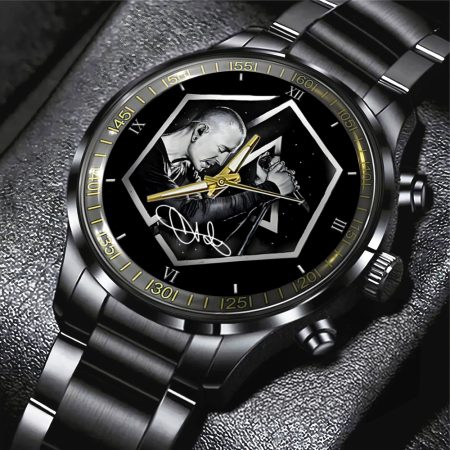Linkin Park Music x Chester Bennington Black Stainless Steel Watch Gift For Fan