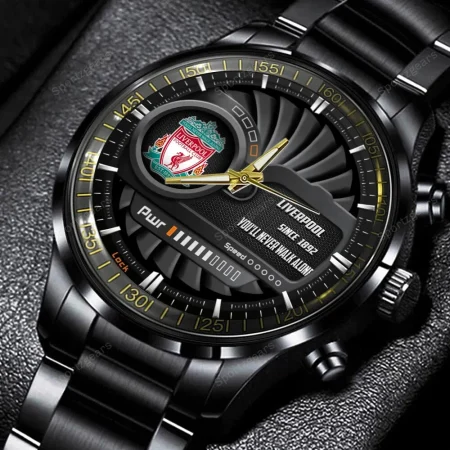 Liverpool EPL Personalized Black Hand Watch Gift For Fans