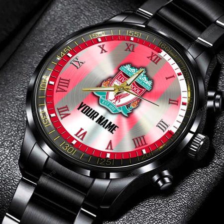 Liverpool EPL Personalized New Black Hand Watch Gift For Fans