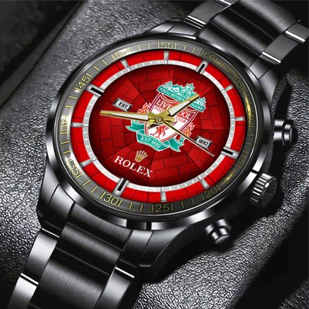 Liverpool EPL x Rolex Black Stainless Steel Watch Gift For Fan