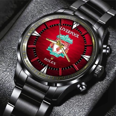 Liverpool x Rolex Premier League Black Stainless Steel Watch Gift For Fan