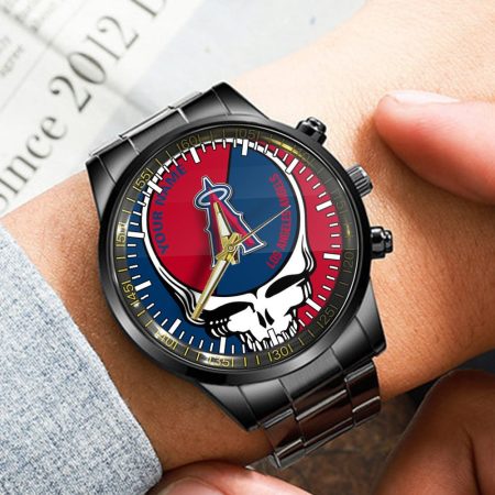 Los Angeles Angels MLB Personalized Fashion 3D Men Hand Watch Gift For Fans For Father