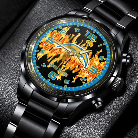 Los Angeles Chargers NFL Personalized 3D Men Hand Watch Gift For Fans For Father