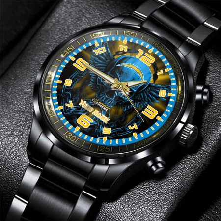 Los Angeles Chargers NFL Personalized 3D Men Hand Watch Gift For Fans For Father