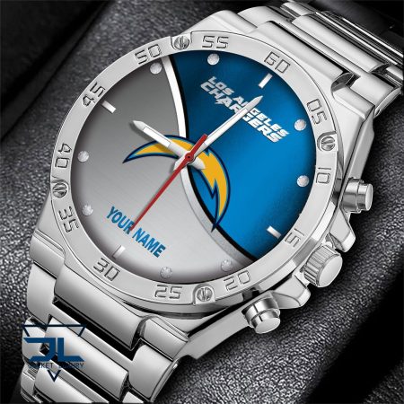 Los Angeles Chargers NFL Personalized Black Hand Watch Gifts For Fans