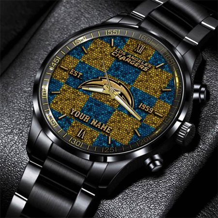 Los Angeles Chargers NFL Personalized Sport Black Watch Gifts For Fans