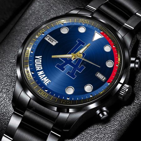 Los Angeles Dodgers MLB Personalized New Black Hand Watch Gift For Fans
