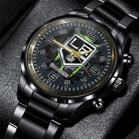 Los Angeles Kings NHL Personalized 3D Black Men Hand Watch Gift For Fans