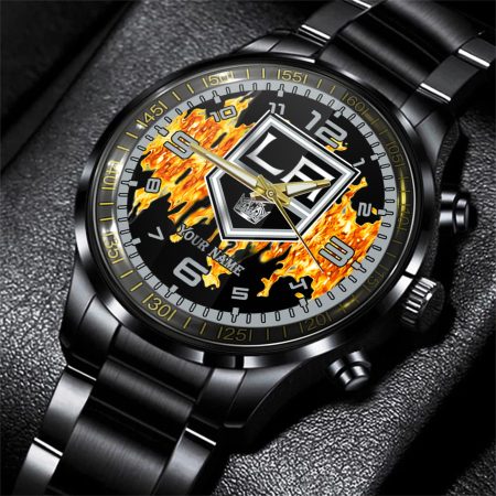 Los Angeles Kings NHL Personalized 3D Black Watch Gift For Fans