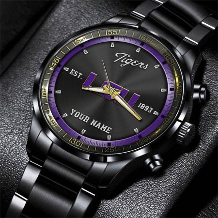 LSU Tigers NCAA Personalized Black New Hand Watch Gifts For Fans