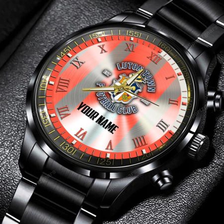 Luton Town EPL Personalized New Black Hand Watch Gift For Fans