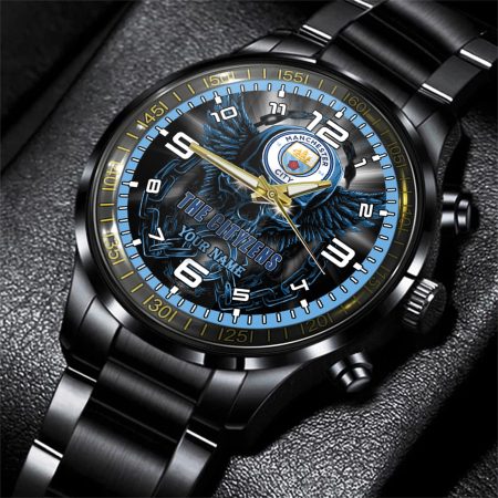 Manchester City EPL Personalized 3D Men Hand Watch Gift For Fans