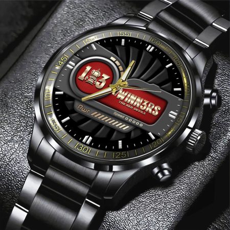 Manchester United EPL Black Stainless Steel Watch Gift For Fan