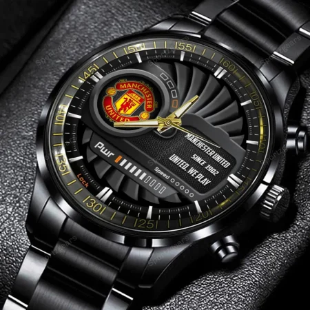 Manchester United EPL Personalized Black Hand Watch Gift For Fans