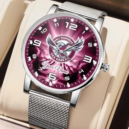 Manly Warringah Sea Eagles NRL 3D Women Hand Watch Personalized Gift For Fans