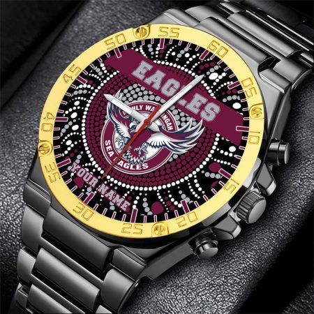 Manly Warringah Sea Eagles NRL Mode Personalized Watch Men Gift For Fans