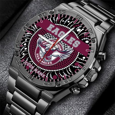 Manly Warringah Sea Eagles NRL Mode Personalized Watch Men Gift For Fans