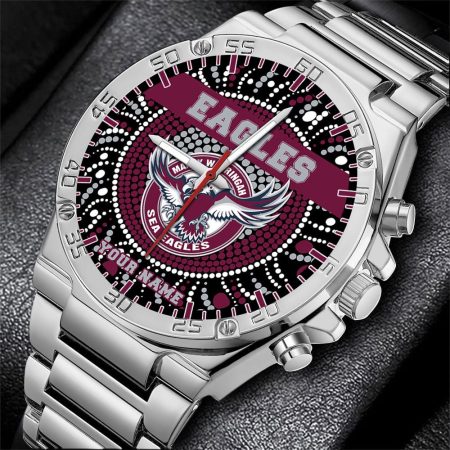 Manly Warringah Sea Eagles NRL Mode Personalized Watch Men Gift For Fans