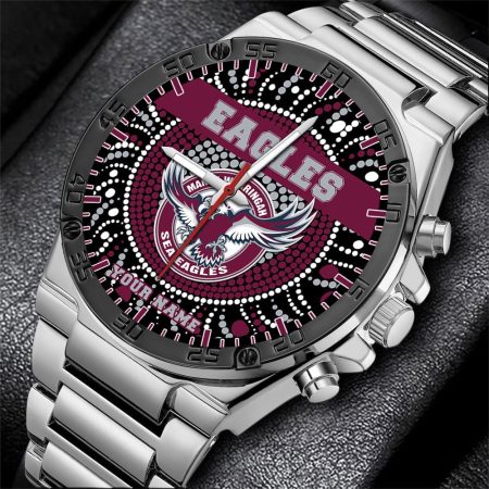 Manly Warringah Sea Eagles NRL Mode Personalized Watch Men Gift For Fans