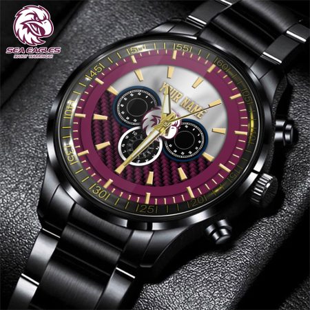 Manly Warringah Sea Eagles NRL New Custom Name Hand Watch Gifts For Fans
