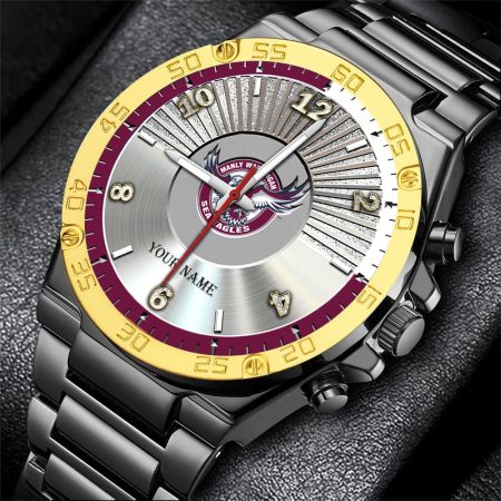 Manly Warringah Sea Eagles NRL New Personalized Watch Men Gift For Fans