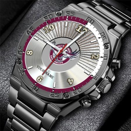 Manly Warringah Sea Eagles NRL New Personalized Watch Men Gift For Fans