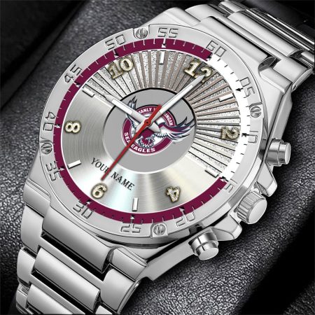 Manly Warringah Sea Eagles NRL New Personalized Watch Men Gift For Fans