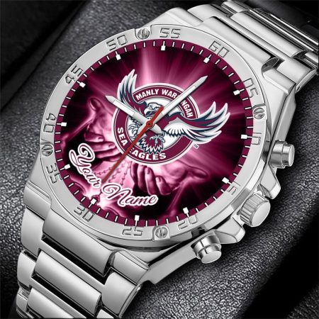 Manly Warringah Sea Eagles NRL New Style Personalized Watch Men Gift For Fans