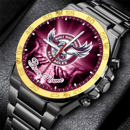 Manly Warringah Sea Eagles NRL New Style Personalized Watch Men Gift For Fans