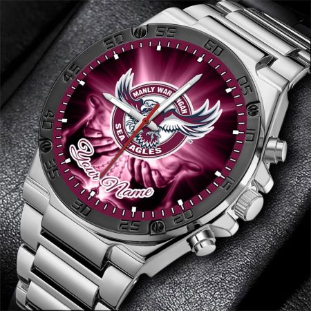 Manly Warringah Sea Eagles NRL New Style Personalized Watch Men Gift For Fans