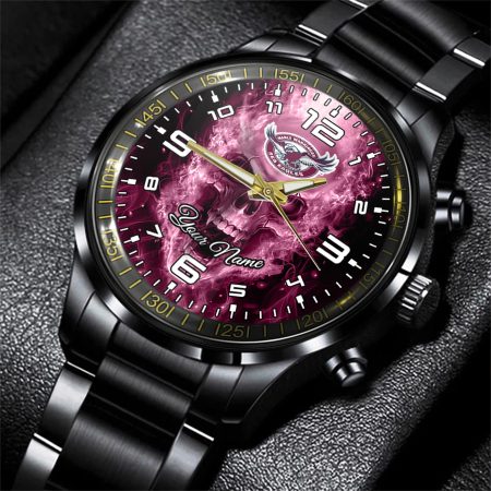 Manly Warringah Sea Eagles NRL Personalized Black Hand Watch Gift For Fans