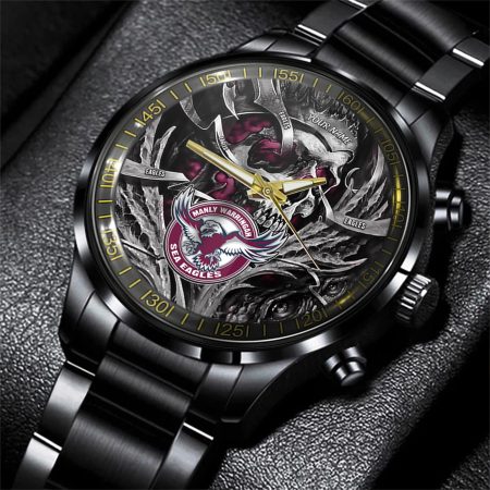 Manly Warringah Sea Eagles NRL Personalized Men Hand Watch Gift For Fans