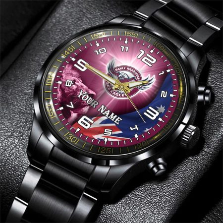 Manly Warringah Sea Eagles NRL Personalized Style 3D Men Hand Watch Gift For Fans