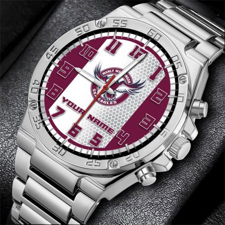 Manly Warringah Sea Eagles NRL Personalized Watch Of Wrist Of Men Gift For Fans