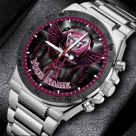 Manly Warringah Sea Eagles NRL Style Personalized Watch Men Gift For Fans