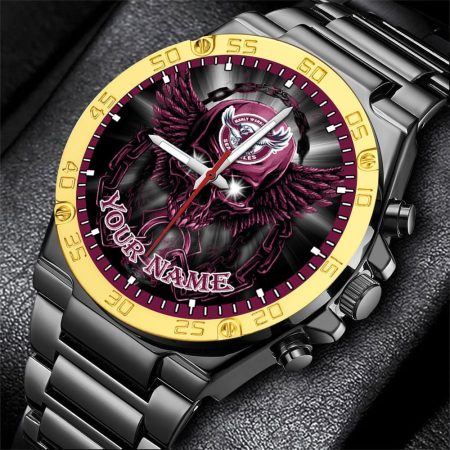 Manly Warringah Sea Eagles NRL Style Personalized Watch Men Gift For Fans