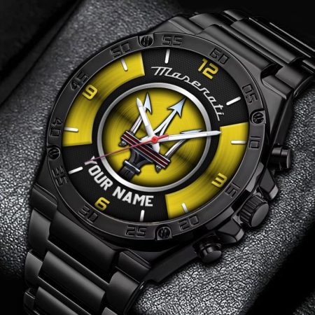 Maserati Car Personalized New Stainless Steel Hand Watch For Fans
